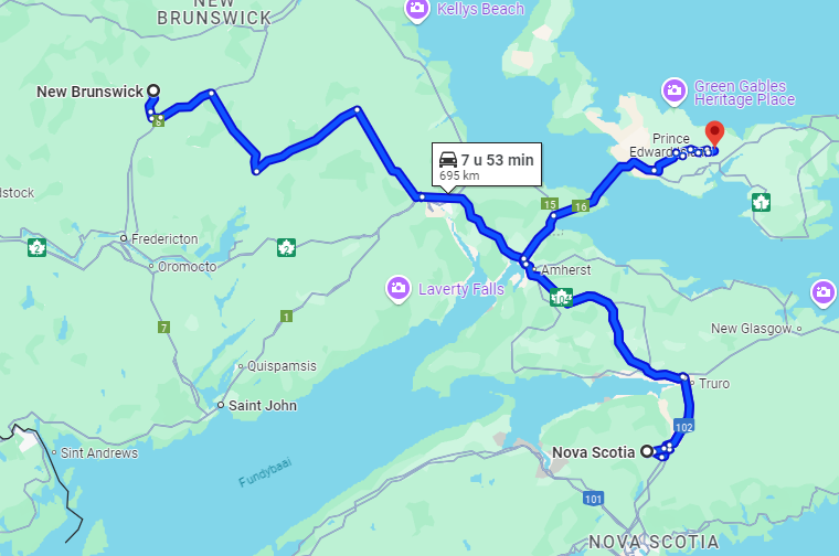 Route New Brunswick en Nova Scotia | Campers Canada
