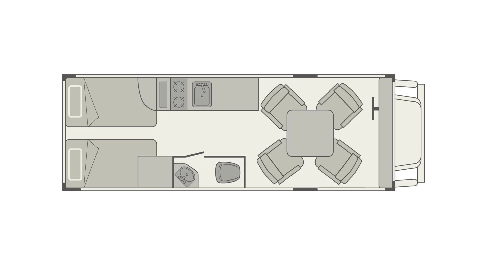 Owasco the Fox layout nacht | Campers Canada