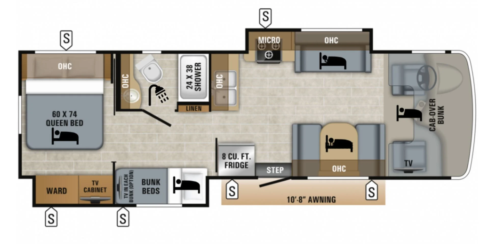 Owasco the Moose layout overdag | Campers Canada