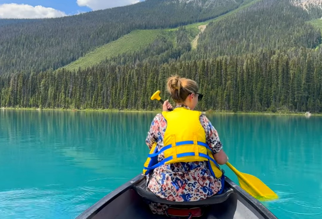 Bootje varen Maligne Lake | Campers Canada