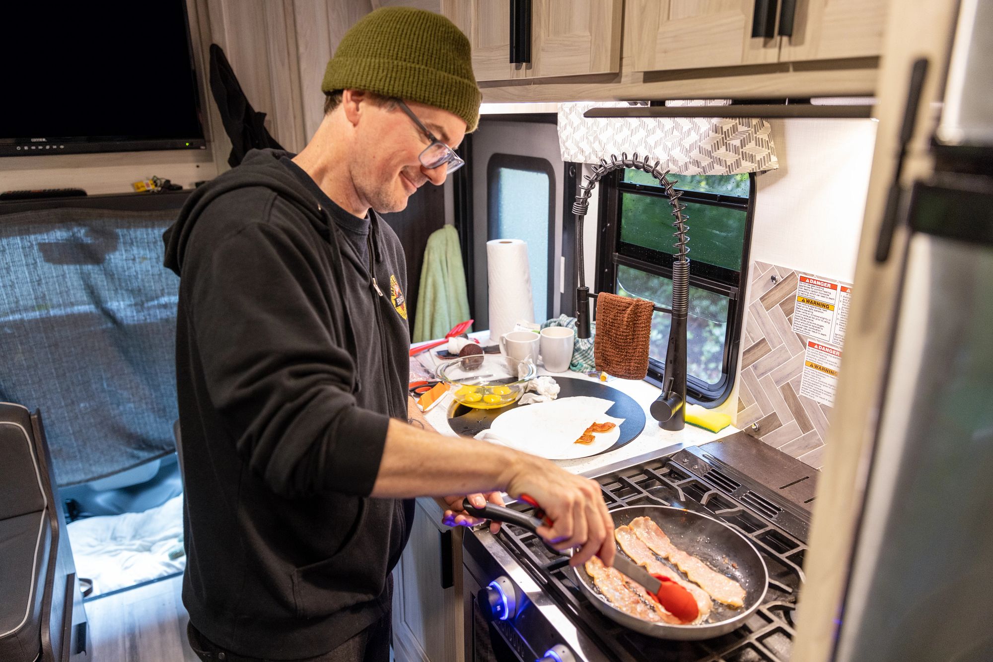 Koken in de camper in Canada